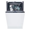 Candy CI1C7SB1FA Beépíthető mosogatógép, 11 teríték,9 L,8 prog.,47 dB,C,Felső evőeszk.,45 cm,Digit.kijelző, Autom.ajtónyit.