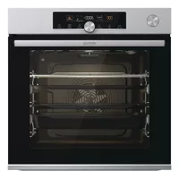   Gorenje BSA6747A04X Beépíthető Sütő 12 funkcióval,77 L,Teleszkópos sütősín,Gőztisztítás