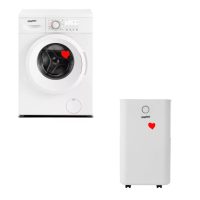   HOMEFORT HME16100UW Elöltöltős mosógép + HOMEFORT HPMS12W Páramentesítő