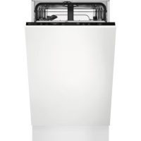   Electrolux EES42210L Beépíthető mosogatógép, 9 teríték,9.9 L,8 prog.,44 dB,E,Felső evőeszk.,45 cm,Digit.kijelző, Autom.ajtónyit.