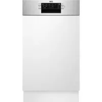   AEG FEE73517PM Beépíthető mosogatógép, 10 teríték,9.9 L,9 prog.,44 dB,D,Felső evőeszk.,45 cm,Digit.kijelző, Autom.ajtónyit.