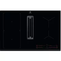   Electrolux KCC83443 Beépíthető Indukciós főzőlap beépített páraelszívóval Keret nélküli,Érintőszenzoros,Gyerekzár,Bridge 600 eXtractor