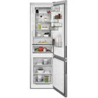   AEG RCB736E7MX Alulfagyasztós hűtőszekrény E,266L/94L,Nofrost,38 dB,Szél: 60 cm,Mag: 201 cm,Mély: 65 cm