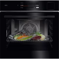   AEG TP9SB831AB Beépíthető gőzsütő,  9000 sütő , 70 L,Teleszkópos sütősín,gőztisztitás, WIFI
