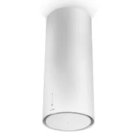   Faber Cylindra Isola Gloss Plus EV8+ WH A37 Sziget páraelszívó LED világítás  1 db motor, 700 m3/h, 48-69 dB zajszint, 37 cm széles,  A Energiaosztály