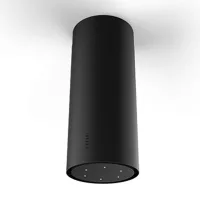   Faber Cylindra Isola Evo Plus BK Matt A37 Sziget páraelszívó LED világítás  1 db motor, 700 m3/h, 48-69 dB zajszint, 37 cm széles,  A Energiaosztály