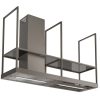 Faber T-Shelf EV8 Titanium Matt A180 Sziget páraelszívó LED világítás  1 db motor, 710 m3/h, 50-69 dB zajszint, 180 cm széles,  B Energiaosztály