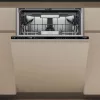 Whirlpool W7I HP40 L Beépíthető mosogatógép, 15 teríték,9,5 L,9 prog.,40 dB,C,Felső evőeszk.,60 cm,Digit.kijelző, Autom.ajtónyit.