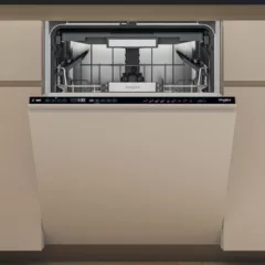 Whirlpool W7I HP40 L Beépíthető mosogatógép, 15 teríték,9,5 L,9 prog.,40 dB,C,Felső evőeszk.,60 cm,Digit.kijelző, Autom.ajtónyit.