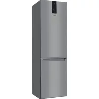 Whirlpool  W9 931A IX Alulfagyasztós hűtőszekrény D Energiaosztály, Hűtő: 257L, Fagyasztó: 98L, Nofrost, Zajszint: 35 dB, Szél: 59.5 cm, Mag: 201,3 cm, Mély: 65.5 cm, Digitális kijelzővel