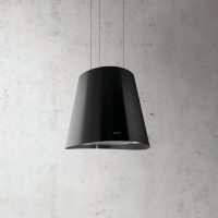   Elica JUNO BL/F/50 fekete Sziget páraelszívó LED világítás 1 db motor,600 m3/h,47-67 dB,50 cm széles,A