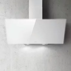   Elica SHIRE WH/A/90 fehér üveg Fali páraelszívó LED világítás 1 db motor,650 m3/h, 52-64 dB,90 cm széles,A