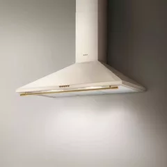   Elica TAMAYA RAIL CRBR/A/90 bézs/bronz Fali páraelszívó kürtős LED világítás,435 m3/h,290 m3/h, 56-65 dB,90 cm széles