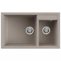 Elleci Quadra 440 G43 Tortora Gránit mosogatótálca (LGQ44043)Munkalapra szerelhető