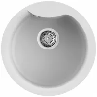   Elleci Ego Round G68 Bianco Gránit mosogatótálca (LGEROU68)Munkalapra szerelhető