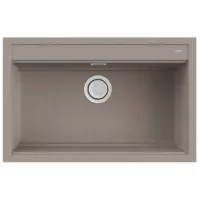   Elleci Best 130 Workstation G43 Tortora Gránit mosogatótálca (LGB13043) Munkalapra szerelhető
