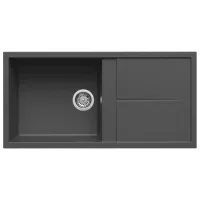   Elleci Unico 480 M70 Nero metal Gránit mosogatótálca (LMU48070)Munkalapra szerelhető