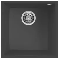   Elleci Quadra 102 M70 Nero metal Gránit mosogatótálca,munkalap alá szerelhető (LMQ10270BSO)Munkalap alá szerelhető