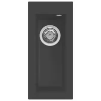 Elleci Quadra 50 M70 Nero metal Gránit mosogatótálca (LMQ05070)Munkalapra szerelhető