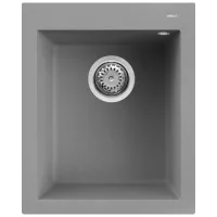   Elleci Quadra 100 G48 Cemento Gránit mosogatótálca (LGQ10048)Munkalapra szerelhető