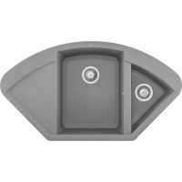 Elleci Easy Corner G48 Cemento Gránit mosogatótálca (LGYCOR48)Munkalapra szerelhető