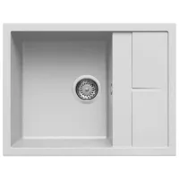   Elleci Unico 125 G68 Bianco Gránit mosogatótálca (LGU12568)Munkalapra szerelhető