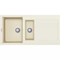   Elleci Easy 475 G62 Bianco Antico Gránit mosogatótálca (LGY47562)Munkalapra szerelhető