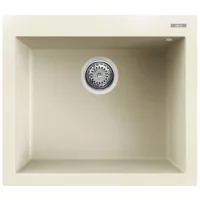   Elleci Quadra 105 G62 Bianco Antico Gránit mosogatótálca (LGQ10562)Munkalapra szerelhető