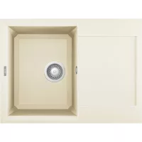   Elleci Easy 135 G62 Bianco Antico Gránit mosogatótálca (LGY13562)Munkalapra szerelhető