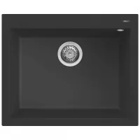   Elleci Quadra 110 G40 Nero Gránit mosogatótálca (LGQ11040)Munkalapra szerelhető
