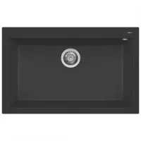   Elleci Quadra 130 G40 Nero Gránit mosogatótálca (LGQ13040)Munkalapra szerelhető