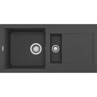 Elleci Easy 425 M70 Nero metal Gránit mosogatótálca (LMY42570)Munkalapra szerelhető