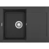 Elleci Easy 135 M70 Nero metal Gránit mosogatótálca (LMY13570)Munkalapra szerelhető