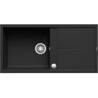   Elleci Best 480 AUTOMATA K86 Black Kerámia mosogatótálca (LKB48086AUT) Munkalapra szerelhető