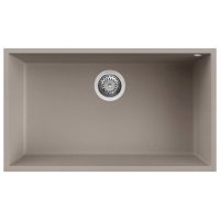 Elleci Quadra 130 G43 Tortora Gránit mosogatótálca,munkalap alá szerelhető (LGQ13043BSO)Munkalap alá szerelhető