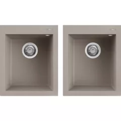 Elleci Quadra 200 G43 Tortora Gránit mosogatótálca (LGQ20043)Munkalapra szerelhető