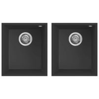 Elleci Quadra 200 G40 Nero Gránit mosogatótálca,munkalap alá szerelhető (LGQ20040BSO)Munkalap alá szerelhető