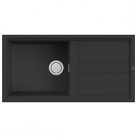   Elleci Best 480 G40 Nero Gránit mosogatótálca (LGB48040) Munkalapra szerelhető,Megfordítható