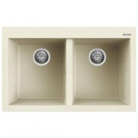   Elleci Quadra 350 G62 Bianco Antico Gránit mosogatótálca (LGQ35062)Munkalapra szerelhető