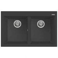   Elleci Quadra 350 G59 Antracite Gránit mosogatótálca (LGQ35059)Munkalapra szerelhető