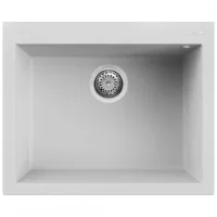   Elleci Quadra 110 G68 Bianco Gránit mosogatótálca (LGQ11068)Munkalapra szerelhető