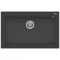 Elleci Quadra 130 G59 Antracite Gránit mosogatótálca (LGQ13059)Munkalapra szerelhető