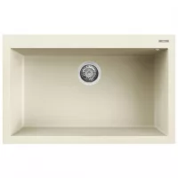   Elleci Quadra 130 G62 Bianco Antico Gránit mosogatótálca (LGQ13062)Munkalapra szerelhető