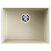   Elleci Quadra 110 G62 Bianco Antico Gránit mosogatótálca,munkalap alá szerelhető (LGQ11062BSO)Munkalap alá szerelhető