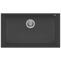 Elleci Quadra 130 G59 Antracite Gránit mosogatótálca,munkalap alá szerelhető (LGQ13059BSO)Munkalap alá szerelhető