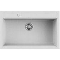   Elleci Best 130 Workstation AUTOMATA G68 Bianco Gránit mosogatótálca ( LGB13068AUT)Munkalapra szerelhető