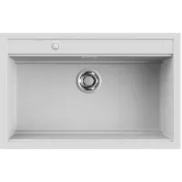   Elleci Best 130 Workstation AUTOMATA G68 Bianco Gránit mosogatótálca ( LGB13068AUT)Munkalapra szerelhető
