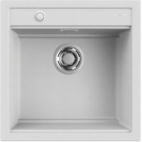   Elleci Best 104 Workstation AUTOMATA G68 Bianco  Gránit mosogatótálca (LGB10468AUT)Munkalapra szerelhető