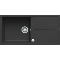   Elleci Best 480 AUTOMATA G40 Nero Gránit mosogatótálca (LGB48040AUT)Munkalapra szerelhető