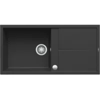   Elleci Best 480 AUTOMATA G40 Nero Gránit mosogatótálca (LGB48040AUT)Munkalapra szerelhető